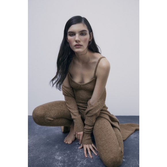 ZARA LONG KNIT CARDIGAN - Picture 8 of 11